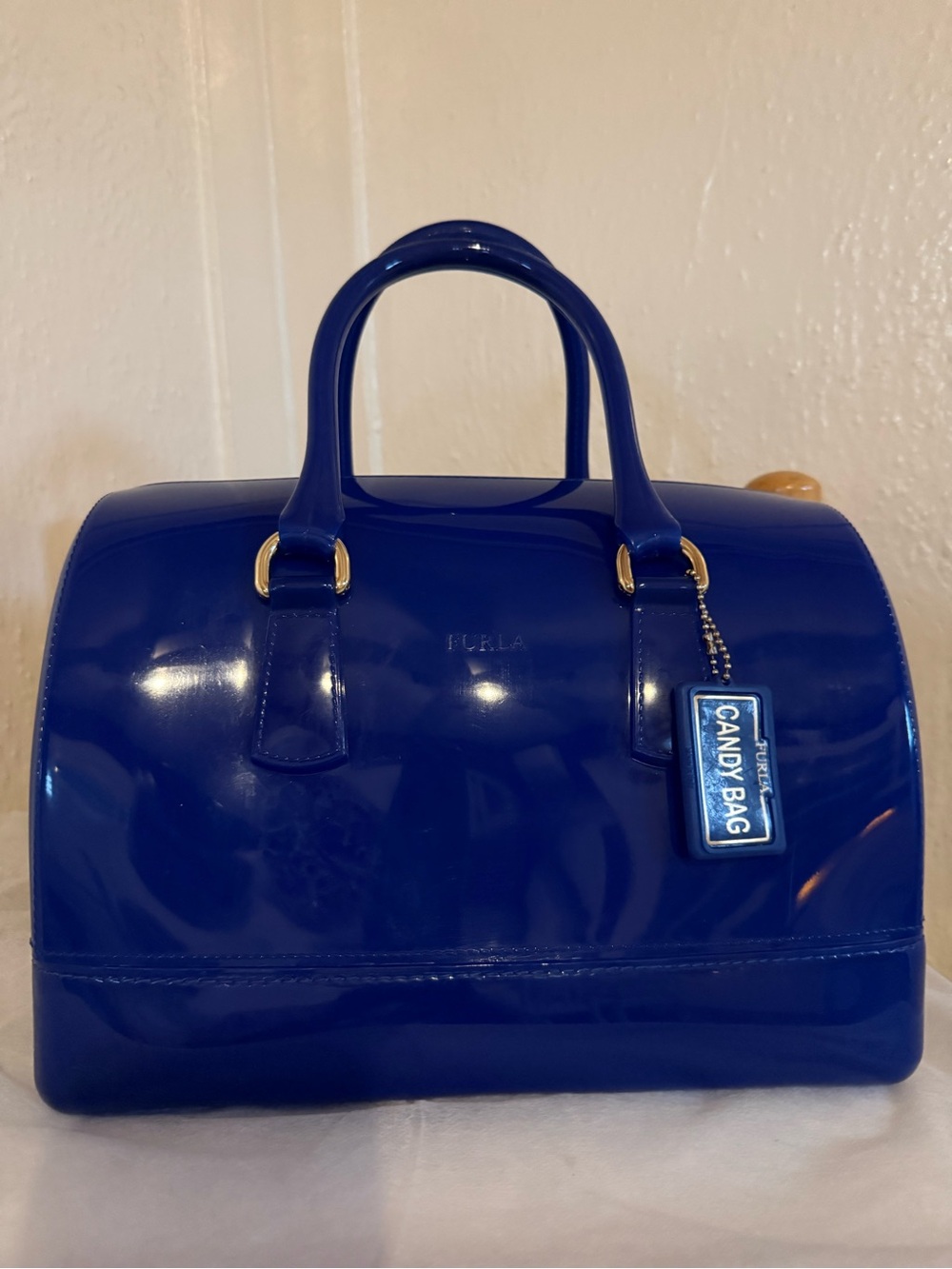 Furla Candy Bag Satchel in Deep Blue